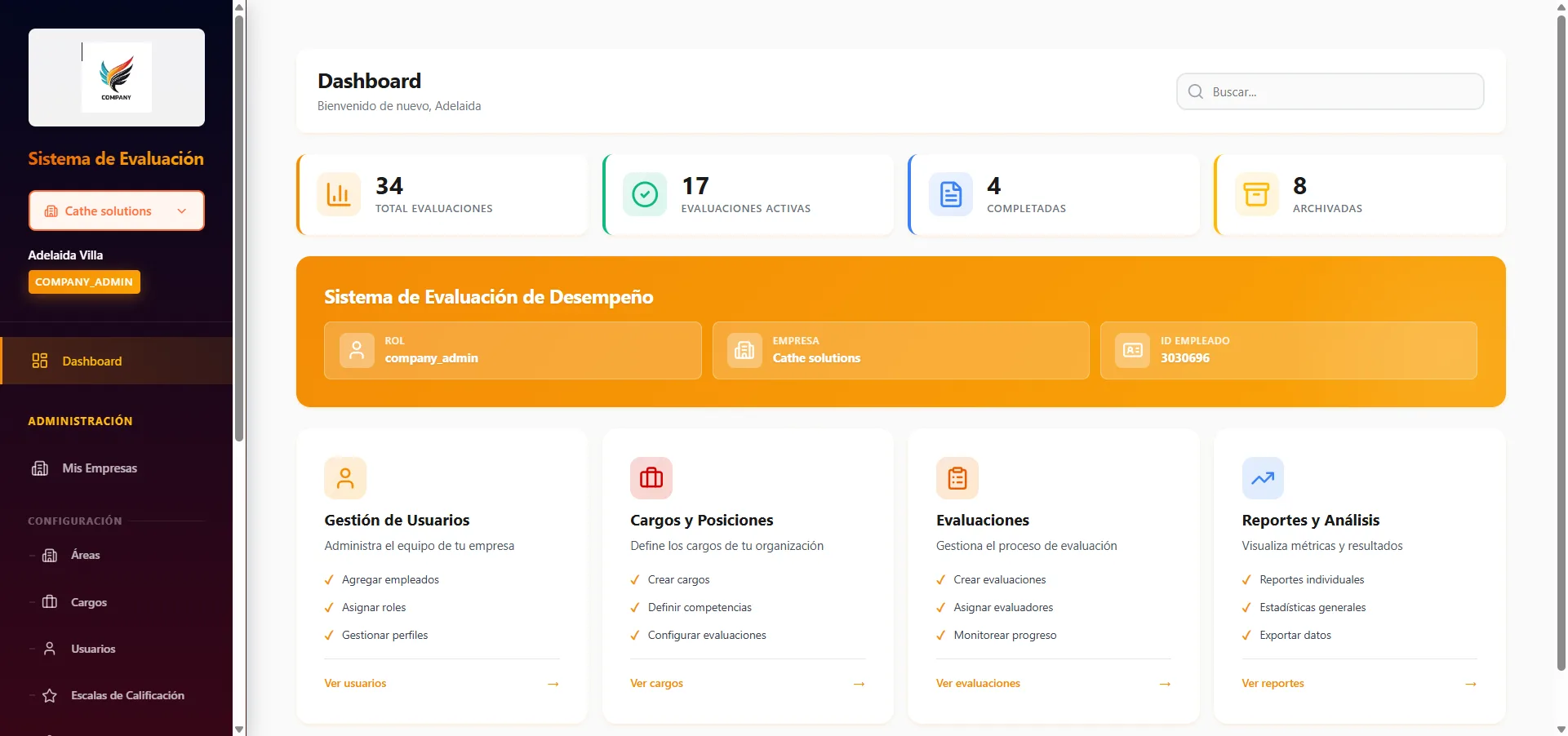 Sistema de Evaluación de Desempeño 360°
