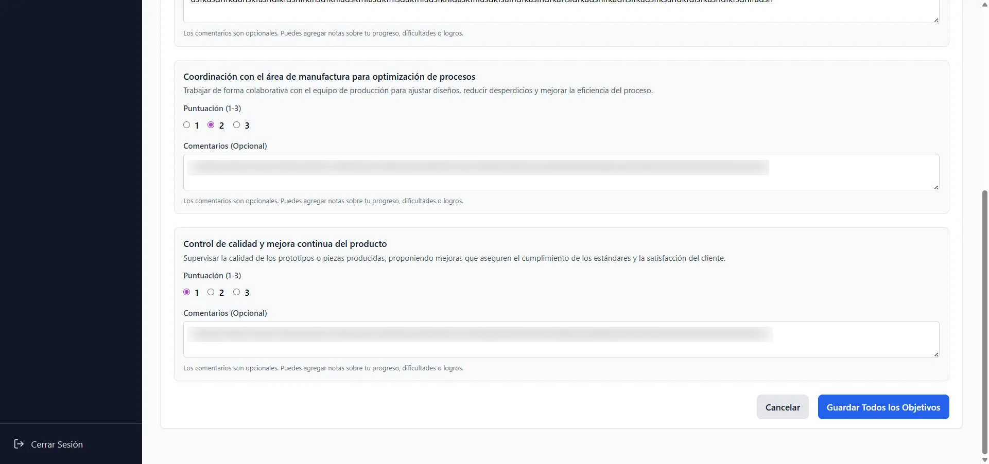 Registro de Progreso Diario